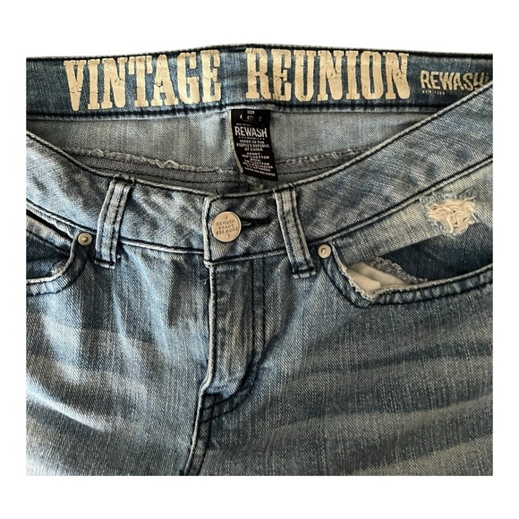 Rewash Vintage Reunion Distressed Skinny Jeans – Size 5 / 27 - Picture 3 of 4